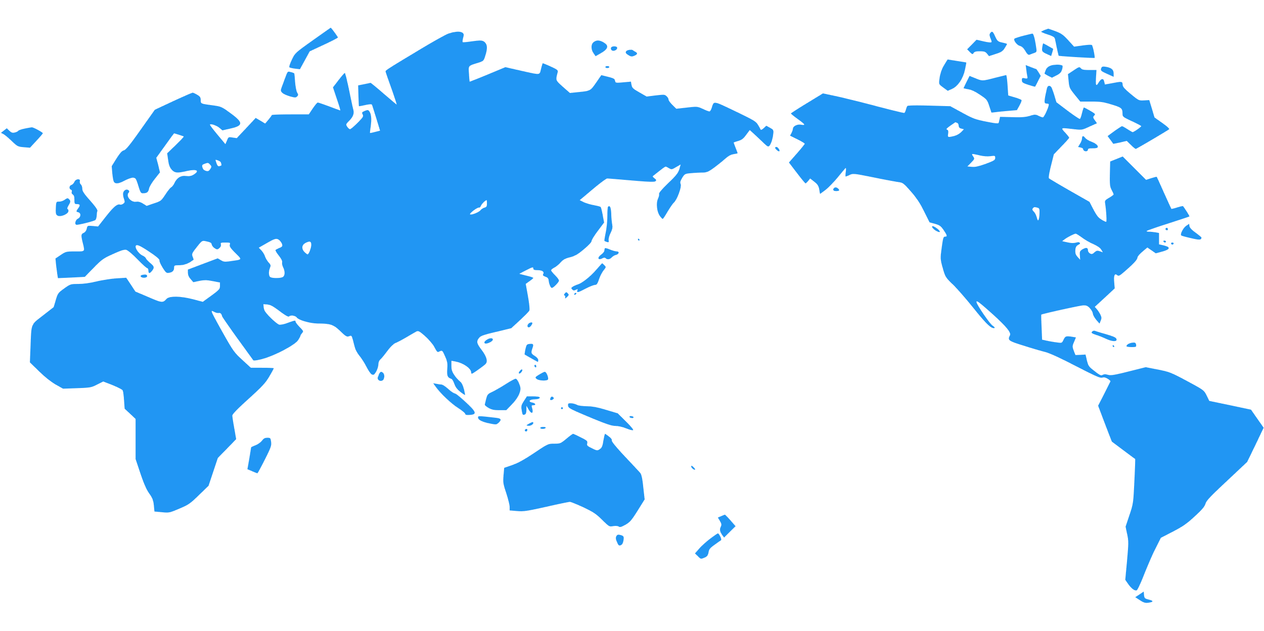 World map showing ION Chip network locations